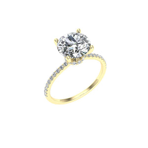 The Kinley - Round Cut Hidden Halo Ring