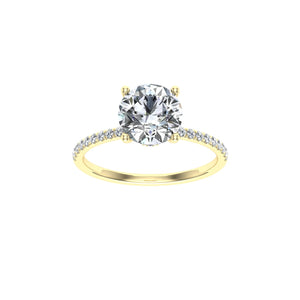 The Kinley - Round Cut Hidden Halo Ring