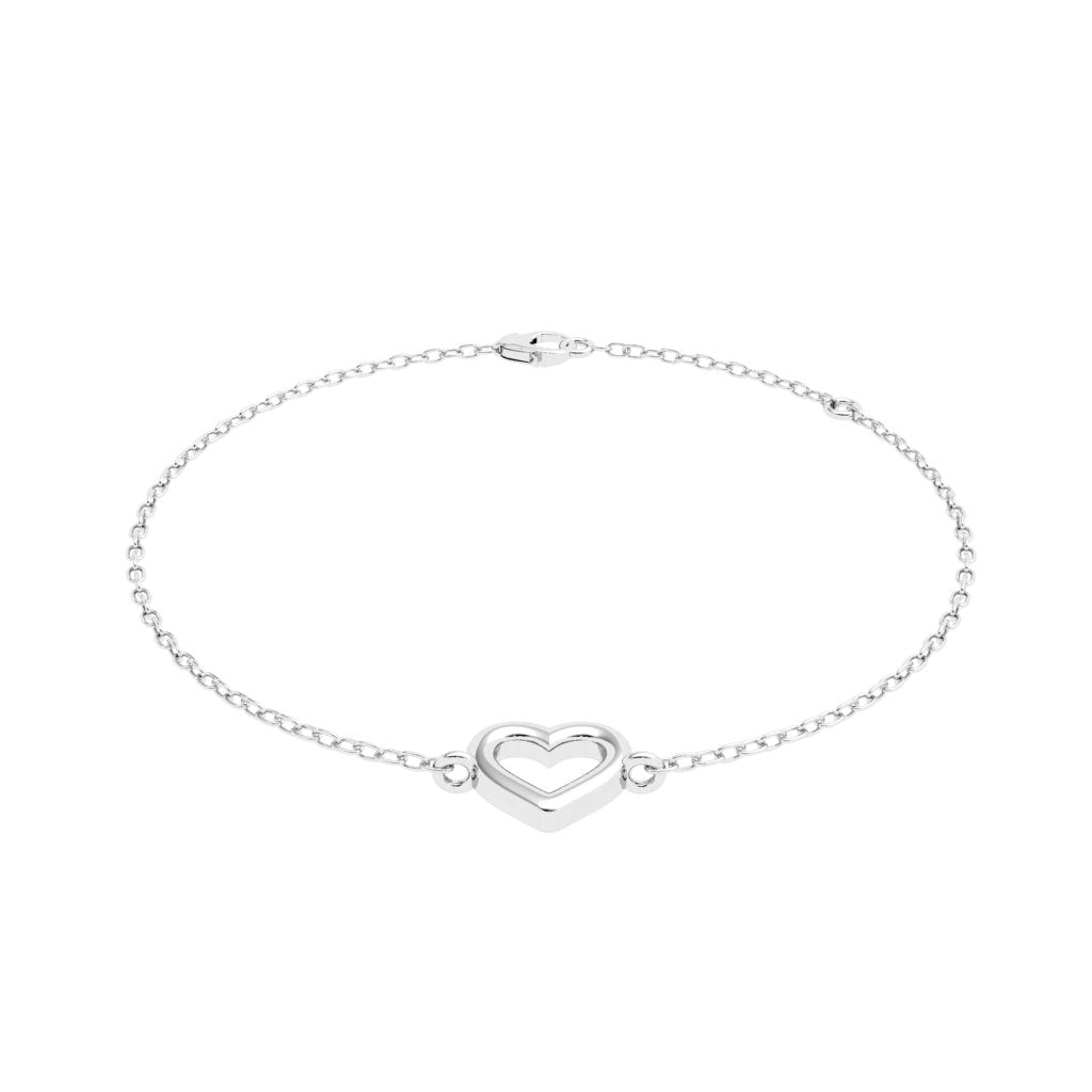 White gold charm bracelet 2025