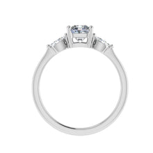 Load image into Gallery viewer, The Colette -  Asscher 3 Stone Ring