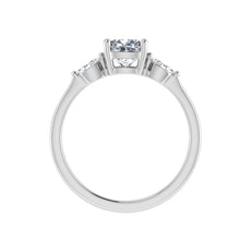Load image into Gallery viewer, The Jaliyah -  Cushion 3 Stone Ring