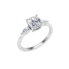 Load image into Gallery viewer, The Jaliyah -  Cushion 3 Stone Ring