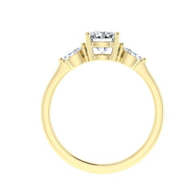 Load image into Gallery viewer, The Jazlyn-  Round 3 Stone Ring