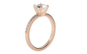 The Elizabeth - 1CT Round Pave Ring