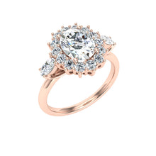 Load image into Gallery viewer, The Anastasia  - Oval Cut Halo Ring