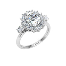 Load image into Gallery viewer, The Anastasia  - Oval Cut Halo Ring