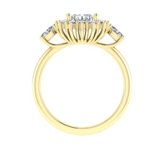 Load image into Gallery viewer, The Elise - Radiant Cut Halo Ring