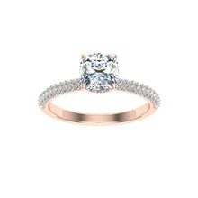 Load image into Gallery viewer, The Cameron - Cushion Cut Micro Pavé Ring