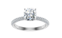 Load image into Gallery viewer, The Elliot - Asscher Cut Micro Pavé Ring