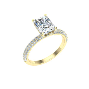 The Carter- Radiant Cut Micro Pavé Ring