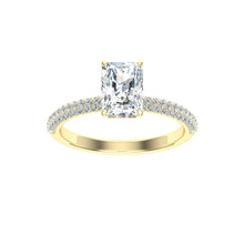 Load image into Gallery viewer, The Carter- Radiant Cut Micro Pavé Ring