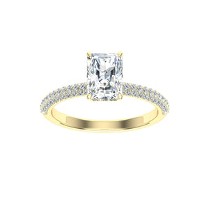 The Carter- Radiant Cut Micro Pavé Ring