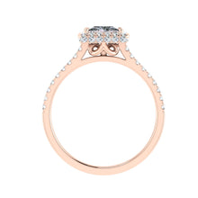 Load image into Gallery viewer, The Anabella - Princess Cut Halo Ring