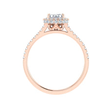 Load image into Gallery viewer, The Denisse - Oval Cut Halo Ring
