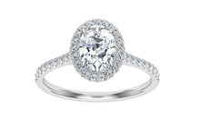 Load image into Gallery viewer, The Denisse - Oval Cut Halo Ring