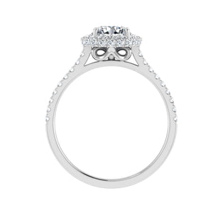 The Hadlee - Round Cut Halo Ring