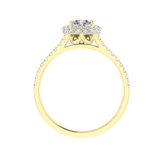 Load image into Gallery viewer, The Baylee- Asscher Cut Halo Ring