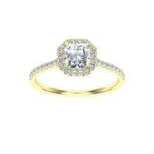Load image into Gallery viewer, The Baylee- Asscher Cut Halo Ring