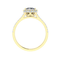 Load image into Gallery viewer, The Anabella - Princess Cut Halo Ring