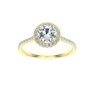 The Hadlee - Round Cut Halo Ring