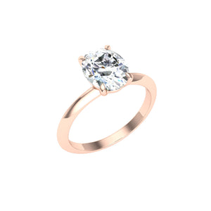 The Crystal - Oval Cut Solitaire Ring