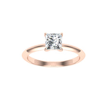 Load image into Gallery viewer, The Aliya - Princess Cut Solitaire Ring