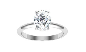 The Crystal - Oval Cut Solitaire Ring