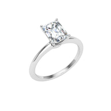 Load image into Gallery viewer, The Aniyah- Emerald Cut Solitaire Ring