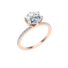 Load image into Gallery viewer, The Rosalie - Cushion Cut Scalloped Ring