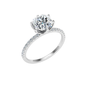 The Arabella  - Asscher  Cut Scalloped Ring