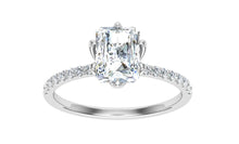 Load image into Gallery viewer, The Frances - Radiant Cut Scalloped Ring