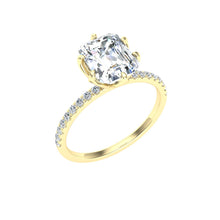 Load image into Gallery viewer, The Saylor  -  Emerald Cut Scalloped Ring