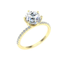 Load image into Gallery viewer, The  Celeste - Oval Cut Scalloped Ring