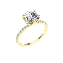 Load image into Gallery viewer, The Lennon - Princess Cut Scalloped Ring