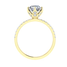 Load image into Gallery viewer, The Frances - Radiant Cut Scalloped Ring