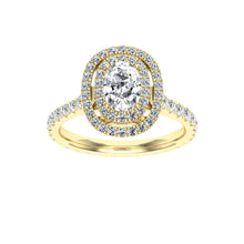 Load image into Gallery viewer, The Kareena - Oval Cut Halo Ring
