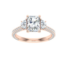 Load image into Gallery viewer, The Amari - Radiant  3 Stone Ring