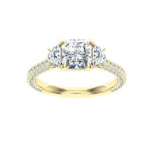 Load image into Gallery viewer, The Jocelyn -  Asscher 3 Stone Ring