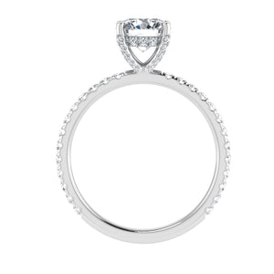 The Giselle - Round Cut Hidden Halo Ring