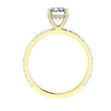 Load image into Gallery viewer, The Giselle - Round Cut Hidden Halo Ring