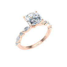Load image into Gallery viewer, The Cora - Cushion Cut Ring