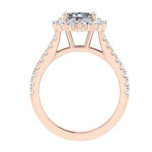 The Shay - Emerald Cut Halo Ring