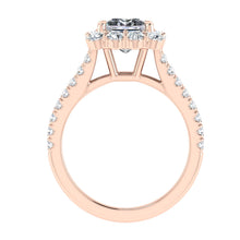 Load image into Gallery viewer, The Yasmine - Princess Cut Halo Ring
