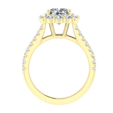 Load image into Gallery viewer, The Nancy - Cushion Cut Halo Ring
