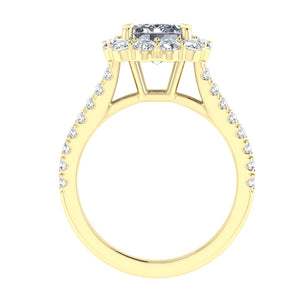 The Shay - Emerald Cut Halo Ring