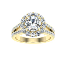 Load image into Gallery viewer, The khalani - Round Cut Halo Ring