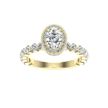 Load image into Gallery viewer, The Mckenna - Oval Cut Double Edge Halo Ring