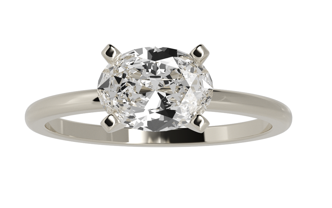 The Monica - 1CT Oval Cut Ring
