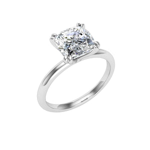 The Kenzie - Double Claw Cushion Cut Ring