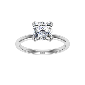 The Zayla - Double Claw Cushion Cut Ring
